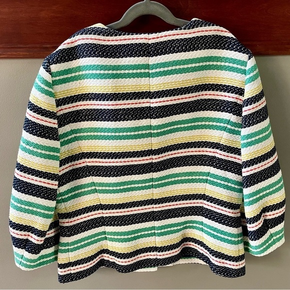 NWT Brooks Brothers Cotton Striped Woven Button Tailored Jacket Office R… - Picture 7 of 12